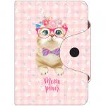 Визитница карманная OfficeSpace Meow power, 10 карманов, 75*110мм, ПВХ, 319946