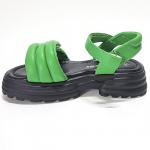 23-565F зел Босоножки для девочек (33-38)/12