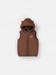 Жилет с капюшоном "Шоколад" 0+