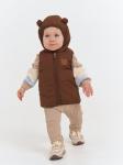 Жилет с капюшоном "Шоколад" 0+