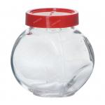 Банка стеклянная Белла 200мл боковая красная крышка без упаковки (уп.12) (80386 SL/St)