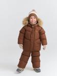 Костюм зимний на пуху "Кофе" 0+