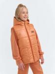 Жилет со съемным капюшоном "Кремовый абрикос" 7+