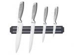 911-767 НАБОР НОЖЕЙ AGNESS 5 ПР.С МАГНИТНЫМ ДЕРЖАТЕЛЕМ И РУЧКОЙ ИЗ НЕРЖ.СТАЛИ