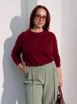 ISLAND CUP Джемпер женский plus size цвет бордо