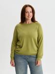 ISLAND CUP Джемпер женский plus size цвет светло-оливковый