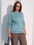 ISLAND CUP Джемпер женский plus size цвет серо-мятный