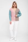 Жакет В 1554/мятно-розовый микс