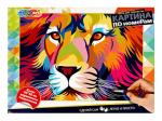 366636 Картина по номерам 30х40 см лев МУЛЬТИ АРТ в кор.24шт