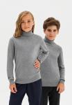 IC Водолазка детская, 5% WS, 20% VI, 30% PC, 45% NY, цвет серый меланж