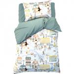 *Постельное бельё 1.5-спальное «Этель» Fantastic town, бязь