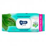 AURA Family 120шт Влажные салфетки освежающие big-pack с крышкой КК/12