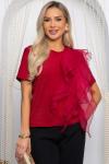 Блуза праздничная трикотажная Риана (красная) Б14618-5М