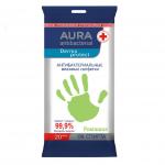 AURA Antibacterial 20шт Влажные салфетки антибактериальные Derma Protect РОМАШКА pocket-pack/48