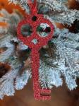 Christmas House Елочное украшение  Ключ красного цвета, набор из 3шт., 20 см.