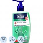AURA Antibacterial 300мл Мыло жидкое Алоэ Вера ультразащита с антибактериальным эффектом/дозатор