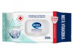 AURA Family 200шт Влажные салфеткидля всей семьи антибактериальные big-pack с крышкой КК/12