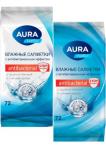 AURA Family 72шт Влажные салфетки для всей семьи с антибактериальным эффектом big-pack*12