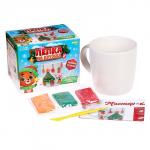 Декор кружки полимерной глиной «Новый год! Ёлочка»