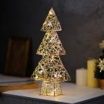 Светодиодная фигура «Ёлочка» 36?17?6 см, 20 LED, батарейки ААx2 (не в комплекте), свечение теплое белое