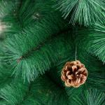 Искусственная ёлка «Зимнее волшебство. Кедр зелёный», шишки 240 см, d иголок 10 см, d нижнего яруса 140 см, 510 веток отгибаются