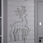 Неоновая фигура «Серебряное копытце», 55?92 см, 672 LED, 220 В, свечение тёплое белое