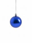 Ёлочные игрушки «Глянец», шары новогодние, набор 4 шт., d=8 см, синий