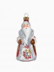 Ёлочная игрушка «Дед Мороз» рябинка, ручная роспись, h=13 см