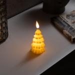 Светодиодная фигура «Ёлочка» 6?12?6 см, пластик, батарейки AG13?3 (в комплекте), свечение тёплое белое