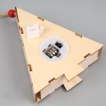 Ёлочная игрушка «Ёлочка с Дедом Морозом», 12?10?3 см, 1 LED, от батареек, свечение тёплое белое