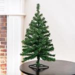 Искусственная ёлка «Зимнее волшебство. Простая», 60 см, d нижнего яруса 30 см, d иголок 6 см, 60 ПВХ веток отгибаются