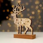 Декор с подсветкой «Новогодний олень», 11?5?19 см