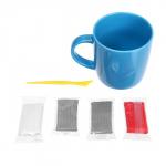 Декор кружки полимерной глиной на новый год «Зайка в шапочке», 300 мл, набор для творчества