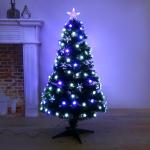 Искусственная ёлка 120 см, с гирляндой Led «Галактика», d нижнего яруса 60 см, 125 веток