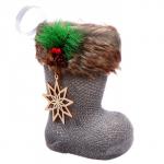 Конфетница «Сапожок», с деревянным элементом