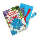 Ёлочная игрушка из фетра своими руками «Снежинка», набор для творчества