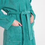 Халат махровый Экономь и Я женский, размер 46-48 цвет голубая трава, 100% хлопок, 320 г/м?