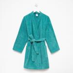 Халат махровый Экономь и Я женский, размер 46-48 цвет голубая трава, 100% хлопок, 320 г/м?