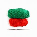 Ёлочная игрушка на новый год своими руками. Набор для вязания «Праздничная ёлка», 9 см, новогодний набор для творчества