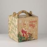 Коробка кондитерская новогодняя с окном, сундук, «Сказка» 20?20?20 см