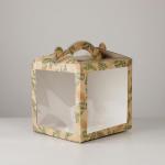 Коробка кондитерская новогодняя с окном, сундук, «Сказка» 20?20?20 см