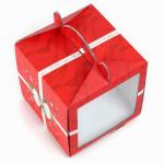 Коробка кондитерская с окном, сундук, «С Новым годом!», 20?20?20 см,