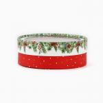 Коробка для макарун тубус с окном «Новогодняя ботаника», 16?16?5 см