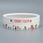 Коробка для макарун тубус с окном «С Новым годом», 20?20?5 см