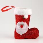 Конфетница «Сапожок», красная