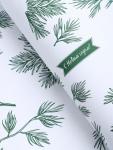 Бумага упаковочная новогодняя крафт, «Еловые веточки», на белом 75 г/м? 0.72?10 м