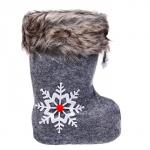 Конфетница «Сапожок», серая