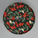 Коробка новогодняя для макарун тубус с окном «С Новым годом», 12?12?5 см