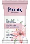 Premial салфетки влажные для интимной гигиены n20/лилия