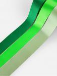 Атласная лента, набор 3 шт., 50 мм, 23±1 м, зелёная